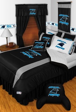 COOL KIDS ROOMS NFL Carolina Panthers 5 Piece Comforter Set