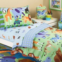 COOL KIDS ROOMS Olive Kids Wild Animals Comforter Set, Toddler 4 Pieces