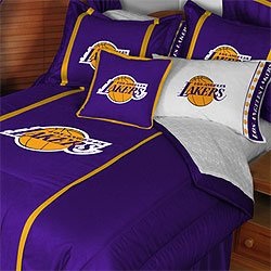 COOL KIDS ROOMS NBA Los Angeles Lakers Bedding Set - Comforter Sheets Full Bed
