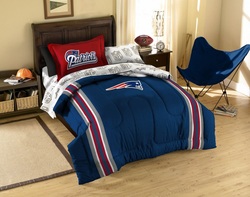 COOL KIDS ROOMS New England Patriots 5pc NFL Twin Bed in a Bag