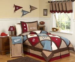 COOL KIDS ROOMS All Star Sports Childrens Bedding 4pc Twin Set