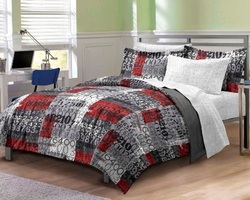 COOL KIDS ROOMS Number Time Ultra Soft Microfiber Boys Comforter Set Twin 5 Pcs