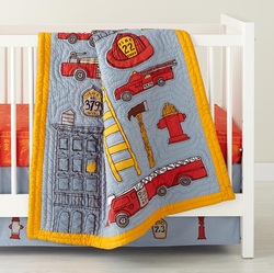 COOL KIDS ROOMS Firefighter Crib Bedding