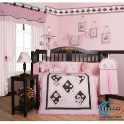 COOL KIDS ROOMS Geenny Pink Butterfly 13Pcs Baby Nursery Set
