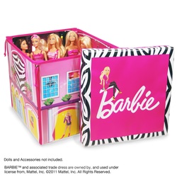 COOL KIDS ROOMS Neat-Oh! Barbie ZipBin Dream House Toybox & Playmat