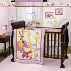 COOL KIDS ROOMS Lil' Friends Cute  Animals  Crib Bedding Collection