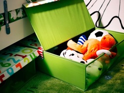 COOL KIDS ROOMS Ikea Underbed Storage Box w/ Lid Foldable Kids Toys Clothes Accessory Organizer