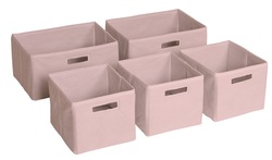 COOL KIDS ROOMS Guidecraft Kids Storage Bins Pink - Set of 5