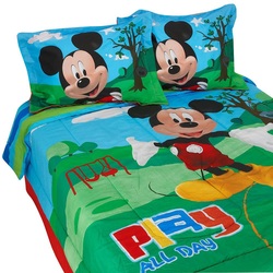 COOL KIDS ROOMS Disney Mickey Mouse Clubhouse Full Size Comforter Set 