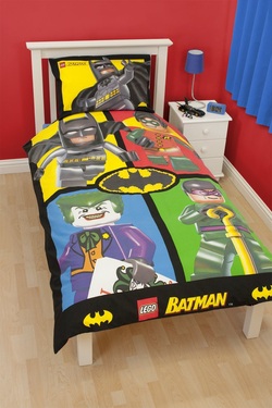 COOL KIDS ROOMS Lego Batman 'Cards' Single Panel Duvet Cover Set