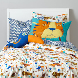 COOL KIDS ROOMS Lions and Tigers Jungle Bedding - Twin