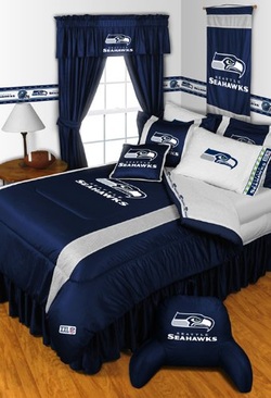 COOL KIDS ROOMS Seattle Seahawks 6 Piece Full Bedding Set