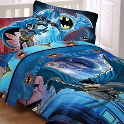 COOL KIDS ROOMS Batman Lightning Night DC Comics Twin-Single Bedding Set