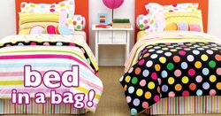 COOL KIDS ROOMS Little Missmatched Zany Dots Comforter Set Full Size 