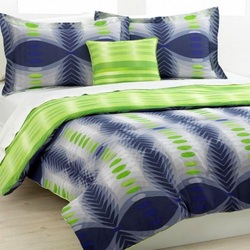 COOL KIDS ROOMS Victoria Classic Conner 3 Piece Twin/XL Comforter Bed In A Bag Set Navy/Green