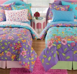 COOL KIDS ROOMS Kidz Mix Flower Power Bed In A Bag reversible  - 6 Pcs