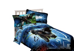 COOL KIDS ROOMS Warner Bros Batman Forced Darkness Twin/Full Comforter 