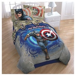 COOL KIDS ROOMS Captain America Marvel Comics Twin-Single Bedding Set