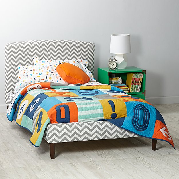 Twin Upholstered Bed (DuJour Rosario)